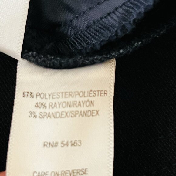 Andrew Marc Women's Stretch Slim Leg Navy Pants Size 12 Mid Rise Regular Fit - Picture 9 of 13